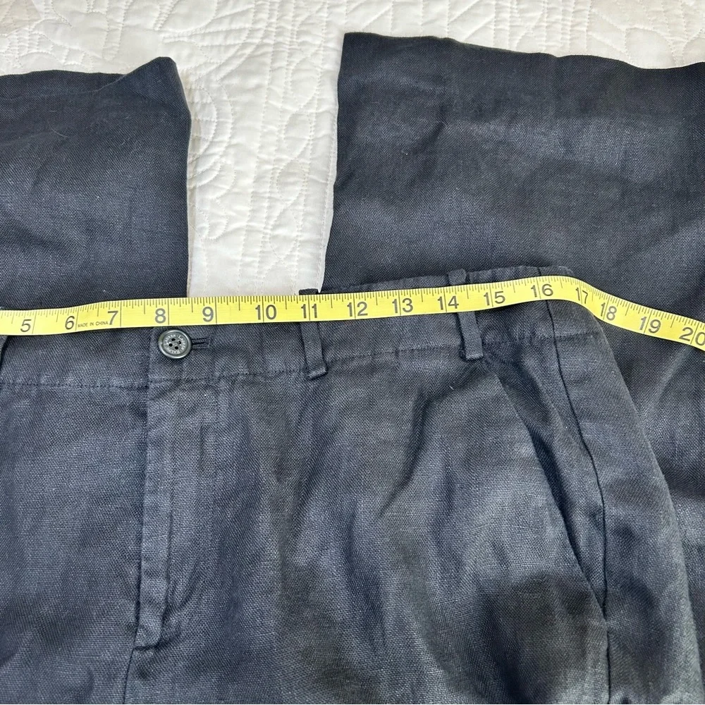 Lauren Ralph Lauren Gray 100% Linen Pants Sanderson Lined Green Label Women’s 12 - Picture 10 of 10